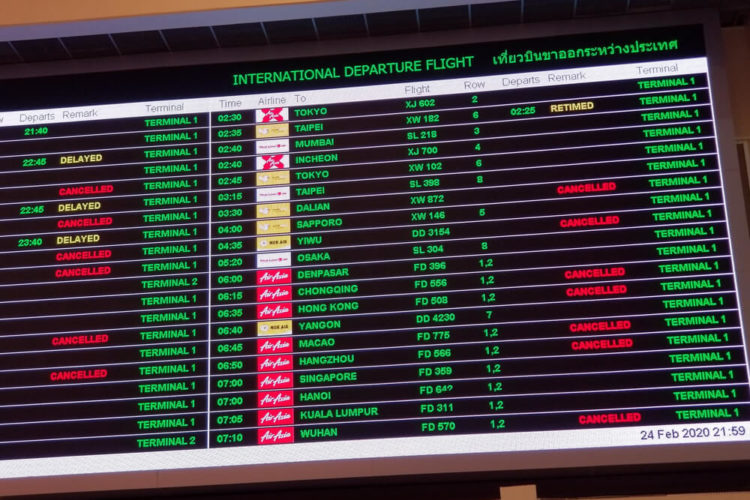 Airline policies and changes during the current coronavirus outbreak