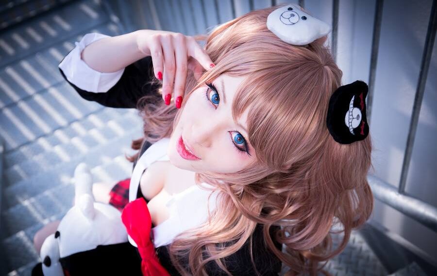 Japan anime cosplay portrait of girl with comic maid costume Stock Photo   Alamy
